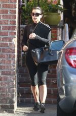 KIM KARDASHIAN in Leggings Out in Beverly Hills