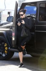KIM KARDASHIAN in Leggings Out in Beverly Hills
