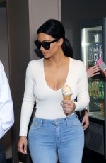 KIM KARDASHIAN Out and About in Paris