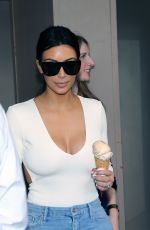 KIM KARDASHIAN Out and About in Paris