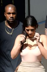 KIM KARDASHIAN Out Shopping in Paris