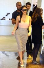 KIM KARDASHIAN Out Shopping in Paris