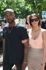 KIM KARDASHIAN Out Shopping in Paris