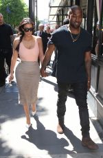 KIM KARDASHIAN Out Shopping in Paris