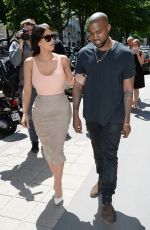 KIM KARDASHIAN Out Shopping in Paris
