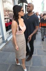 KIM KARDASHIAN Out Shopping in Paris
