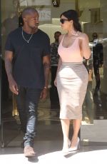 KIM KARDASHIAN Out Shopping in Paris