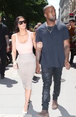 KIM KARDASHIAN Out Shopping in Paris