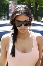 KIM KARDASHIAN Out Shopping in Paris