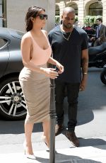 KIM KARDASHIAN Out Shopping in Paris