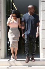 KIM KARDASHIAN Out Shopping in Paris