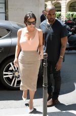 KIM KARDASHIAN Out Shopping in Paris