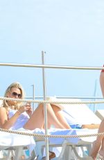 KIMBERLEY GARNER in Swimsuit at a Yacht in Cannes