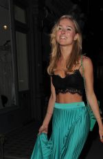 KIMBERLEY GARNER Leaves Chiltern Firehouse in London