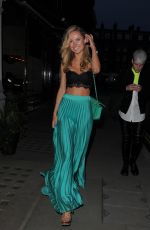 KIMBERLEY GARNER Leaves Chiltern Firehouse in London