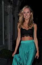KIMBERLEY GARNER Leaves Chiltern Firehouse in London