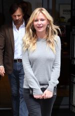 KIRSTEN DUNST Leaves BBC Radio 2 Studio in London