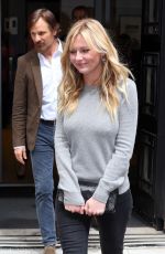 KIRSTEN DUNST Leaves BBC Radio 2 Studio in London