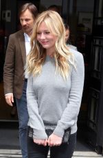 KIRSTEN DUNST Leaves BBC Radio 2 Studio in London
