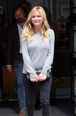 KIRSTEN DUNST Leaves BBC Radio 2 Studio in London