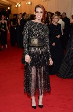 KRISTEN STEWART at MET Gala 2014 in New York