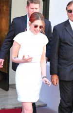 KRISTEN STEWART Leaves Her Hotel in Cannes
