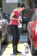 KRYSTEN RITTER with Her Dog out in Los Angeles