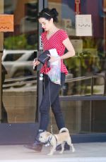 KRYSTEN RITTER with Her Dog out in Los Angeles