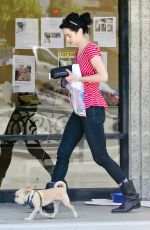 KRYSTEN RITTER with Her Dog out in Los Angeles