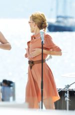 KYLIE MINOGUE Performs at Stage of Canal+ in Cannes