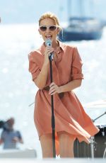 KYLIE MINOGUE Performs at Stage of Canal+ in Cannes