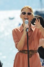 KYLIE MINOGUE Performs at Stage of Canal+ in Cannes