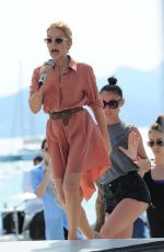 KYLIE MINOGUE Performs at Stage of Canal+ in Cannes