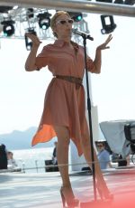 KYLIE MINOGUE Performs at Stage of Canal+ in Cannes