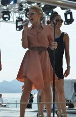 KYLIE MINOGUE Performs at Stage of Canal+ in Cannes