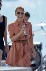 KYLIE MINOGUE Performs at Stage of Canal+ in Cannes