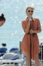 KYLIE MINOGUE Performs at Stage of Canal+ in Cannes