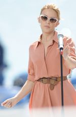 KYLIE MINOGUE Performs at Stage of Canal+ in Cannes