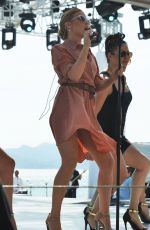 KYLIE MINOGUE Performs at Stage of Canal+ in Cannes