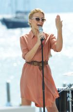 KYLIE MINOGUE Performs at Stage of Canal+ in Cannes