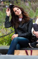 LANA DEL REY at Washington Square Park in New York