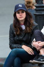 LANA DEL REY at Washington Square Park in New York