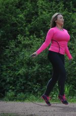 LAUREN GOODGER Working Out in King George
