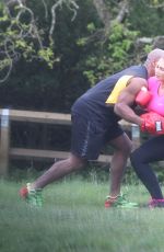 LAUREN GOODGER Working Out in King George