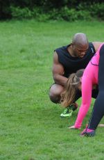 LAUREN GOODGER Working Out in King George