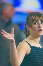 LEA MICHELE at Good Morning America in New York