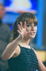 LEA MICHELE at Good Morning America in New York
