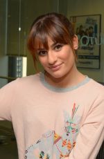 LEA MICHELE at SiriusXM Studios in New York