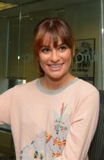 LEA MICHELE at SiriusXM Studios in New York