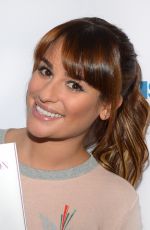 LEA MICHELE at SiriusXM Studios in New York